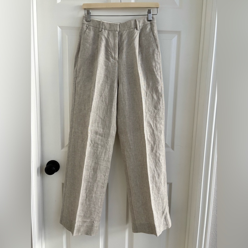 J. Crew Linen Wide-Leg Pants